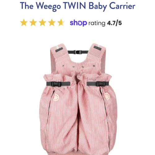 The Weego TWIN Baby Carrier