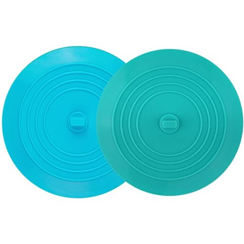 tifanso 2 Pack 6” Bathtub Tub Drain Cover Stopper, Large Silicone Suction Bathroom Drain Plug Hair Stopper, Bathroom Accessories for Kitchen and Laundry