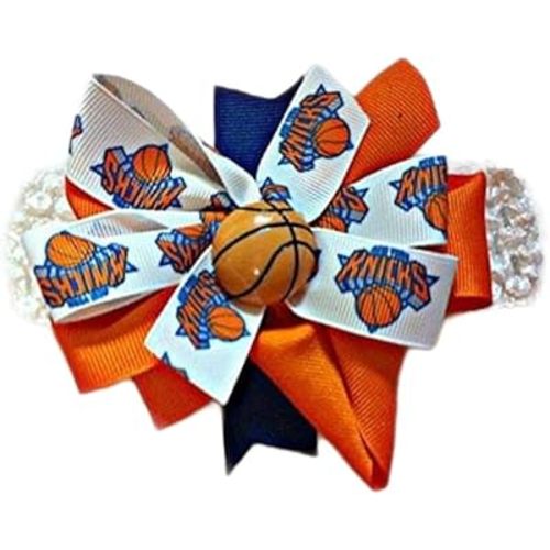 Knicks Baby Girl Boutique Bow Crocheted Headband
