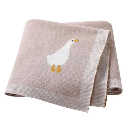 Goose Knitted Blanket
