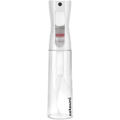 Continuous Spray Bottle for Hair Care, Hydrating Skin Care | Plant Mister or Squirt Bottle for Ironing and Cleaning, 10.1 fl oz/300 mL Clear Glass, 9.8"(H) x 2.08"(W)