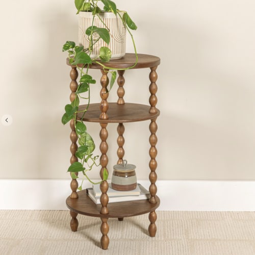 Storied Home Round Accent Table