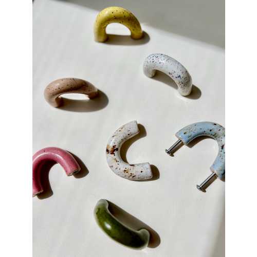 Ceramic Dresser Knobs – Handmade Nursery Drawer Pulls - Playroom Decor