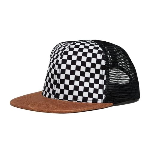 Funky Junque Kids Baseball Hat Girl Boy Toddler Infant Flat Brim Trucker Hat Youth Sun Beach Cap Summer Mesh