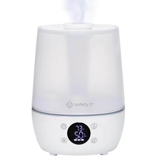 Safety 1st Humid Control Filter Free Humidifier, Detects temperature and humidity levels, White