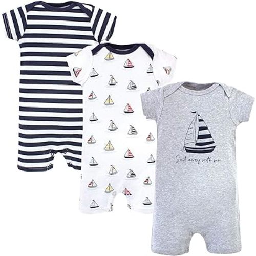 Hudson Baby Unisex Cotton Rompers