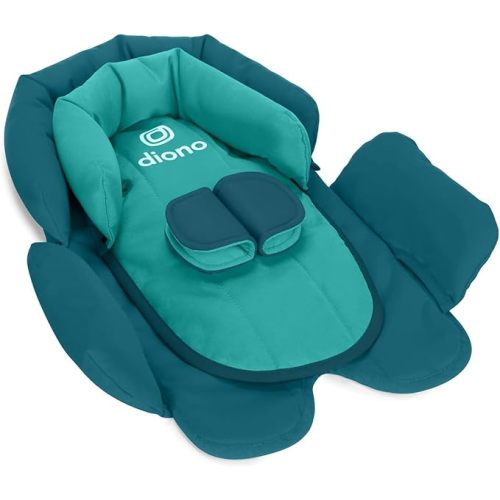 Diono Cuddle Soft 2-in-1 Head Support, Comforting Head and Body Support for Babies, Converts depending on Infants Size, Blue Razz Ice