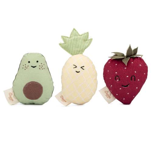 Clementine Fruits & Veggies Baby Rattle Toy | Crane Baby