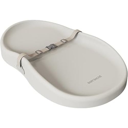 Premium Waterproof Baby Changing Pad – Easy-Clean Foam Surface, Non-Slip Base, Built-in Safety Strap – Comfortable Contoured Design for Newborns & Infants