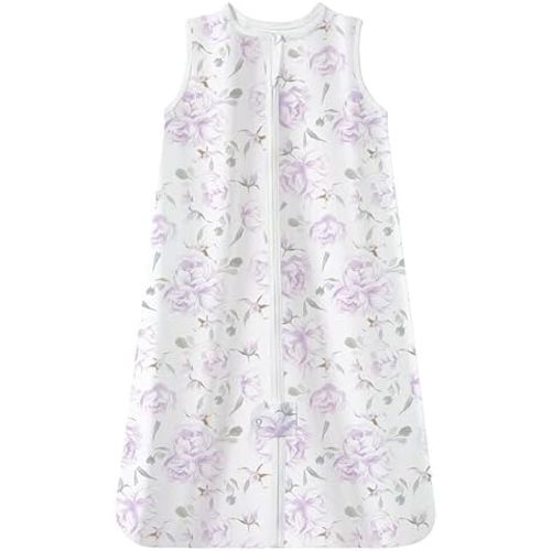 TotAha Floral Sleep Sack 0-6-12-24 Months, 0.5 TOG Light Sleeping Sacks, Buttery Soft Infant Sleep Bag with 2-way Safe Zipper