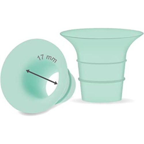 Maymom Flange 17mm Insert Compatible with Medela/Spectra/Elvie/momcozy/tsrete/Willow/Motif Luna/Ameda MYA Breastpump 24mm Breast Shields. Reduce 24mm Niple Tunnel Down to 17mm