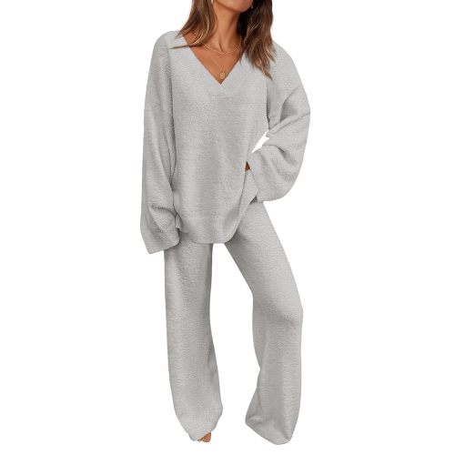 PRETTYGARDEN Lounge Sets for Women Two Piece Sweaters Pajama Set Fall Fashion 2025 Loungewear Outfits Matching Winter Clothes