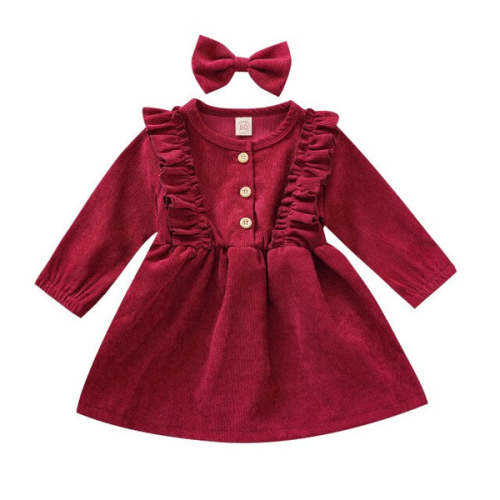 VALERIE Corduroy Dress - Hazel & Bo