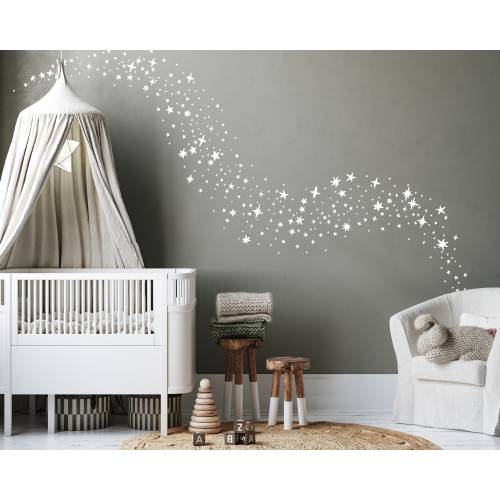 Sparkles and Stars Wall Decals - Nursery Decals, Star Decals, Kids Room Decor, Nursery Wall Art, Celestial Wall Stickers, Stary Sky - WB067