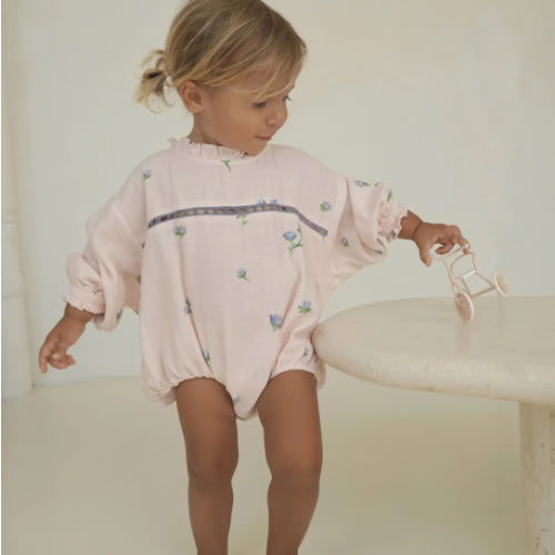 BELLE FLEUR ROMPER - BLUSH