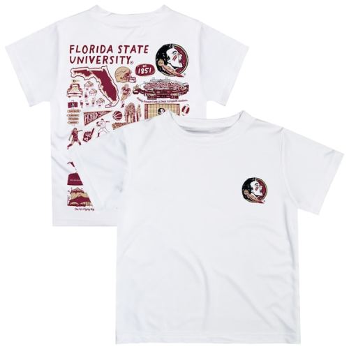 Infant Vive La Fete White Florida State Seminoles Impressions Artwork T-Shirt