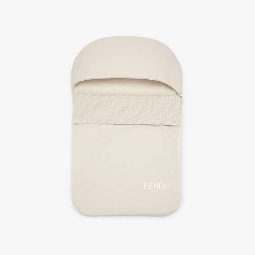 Baby Sleeping Bag Beige jersey sleeping bag with logo