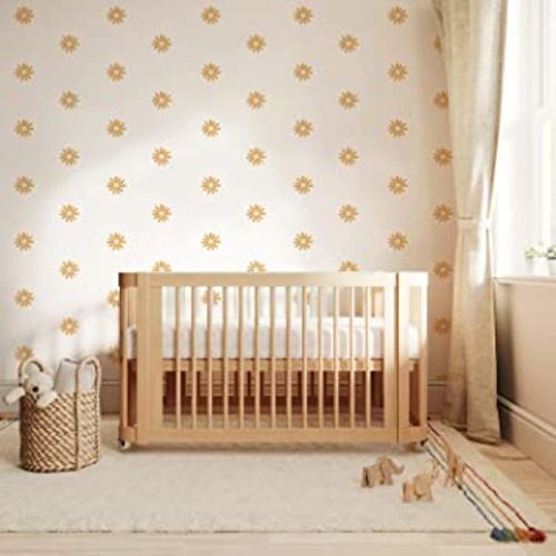 QUCHENG Daisy Wall Decals Boho Girls Bedroom Floral Stickers Removable Decor Nursery Kids Room Vinyl Murals DIY Cute Decorations 6 Sheets