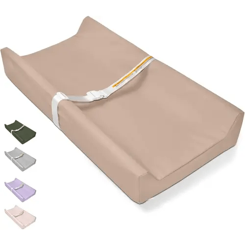 Baby Changing Pad - Vegan Leather Changing Pad, Wipeable Changing Pads, 31.5" x 16" Diaper Waterproof PU Changing Mat for Dresser Table