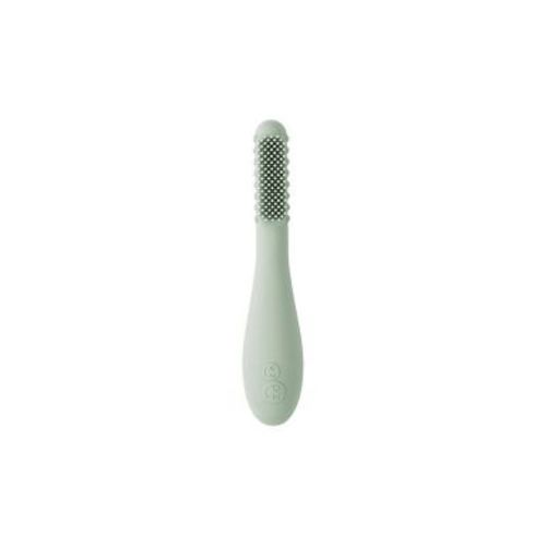 ezpz Baby-Led Toothbrush Extra Soft - Sage: Silicone, 4.5 Inch Length