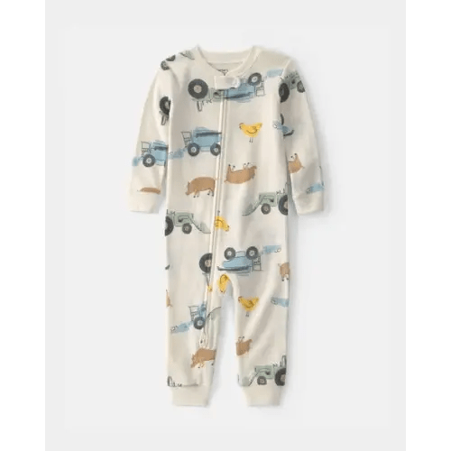 Baby Boy Farm 100% Cotton 1-Piece Pajama  | Carter's
