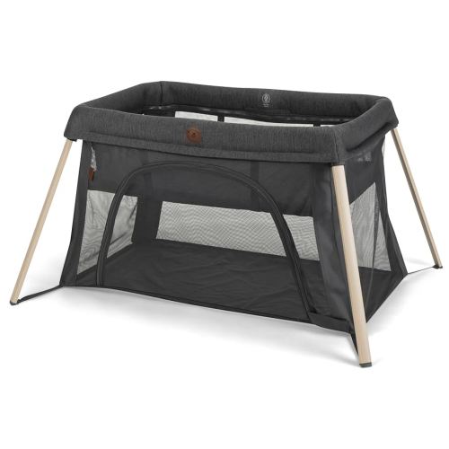 Maxi-Cosi Calao Travel Play Yard, Infant Bassinet, Toddler Playpen, Portable, Lightweight, Foldable, Easy Setup, with Carry Bag, Breathable Mesh, Classic Graphite