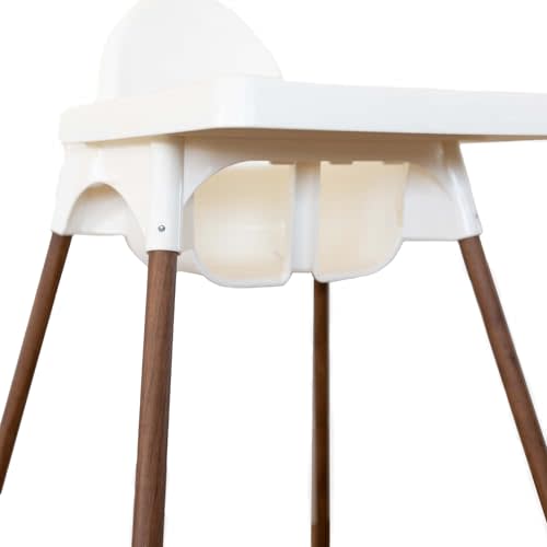 Yeah Baby Goods Highchair Leg Wraps (Walnut) - Compatible with The IKEA Antilop Highchair - Stylish IKEA High Chair Accessories w/Easy Self-Adhesive