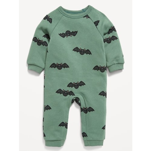 Printed Long-Sleeve Fleece One-Piece for Baby