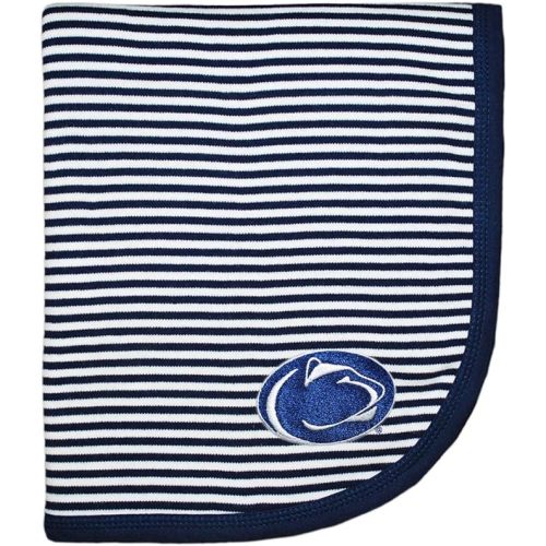 Creative Knitwear Pennsylvania State Nittany Lions Striped Baby and Toddler Blanket