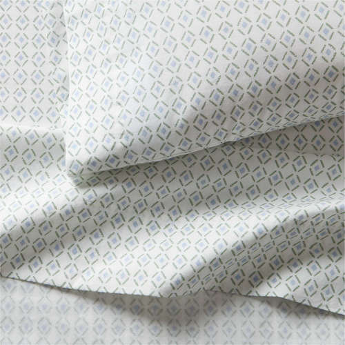 Cozy Cloud Geo Giggles Block Print 100% Organic Cotton Toddler Sheet Set