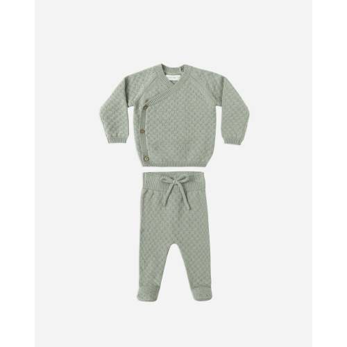Knit Wrap Top + Pant Set || Fern – Quincy Mae