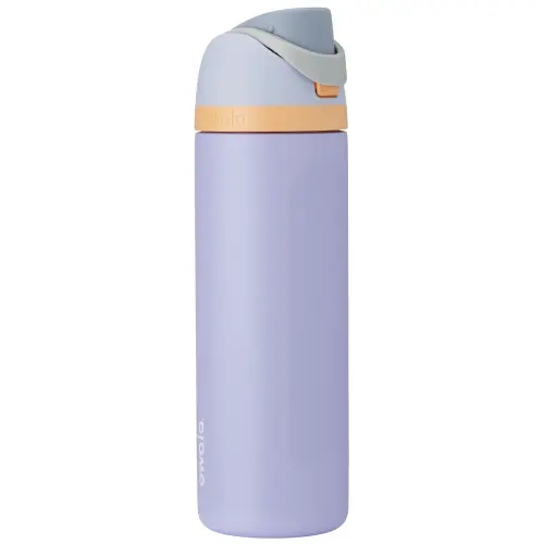 Owala FreeSip Stainless Steel Water Bottle, 24oz, Cloud 9 Light Purple