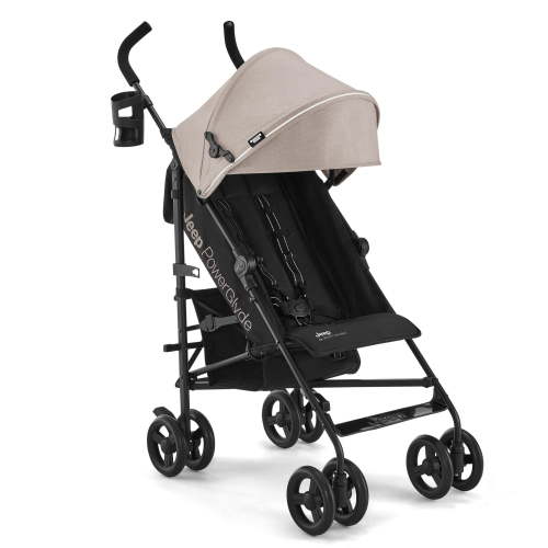 Open Box Jeep Powerglyde Stroller by Delta Children, Tan Melange