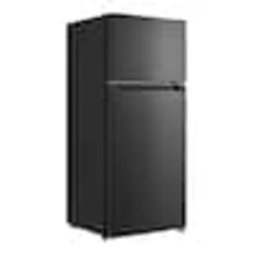 Vissani 4.5 cu. ft. 2-Door Mini Refrigerator in Black with Freezer HVDR45B
