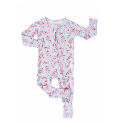 Cherry Blossom Bamboo Sleeper – Little Crowns & Capes