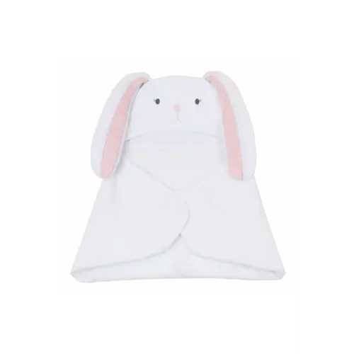 Lambs & Ivy Baby/Infant Luxury Cotton Terry Bunny Hooded Bath Towel