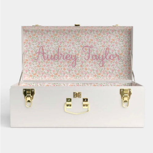 Petite Trunk - White - Spring in St. Louis / Embroidery