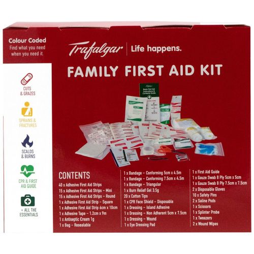Trafalgar Family First Aid Kit 126 Piece