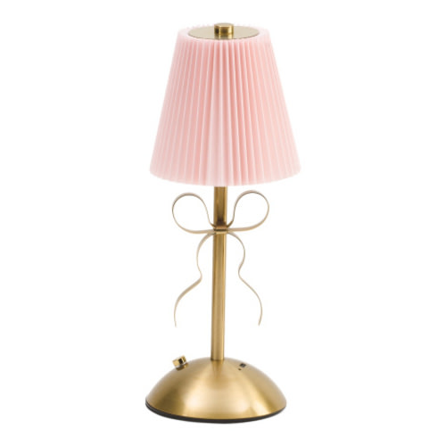 11.75in Metal Rechargeable Bow Touch Lamp | Lighting | Marshalls