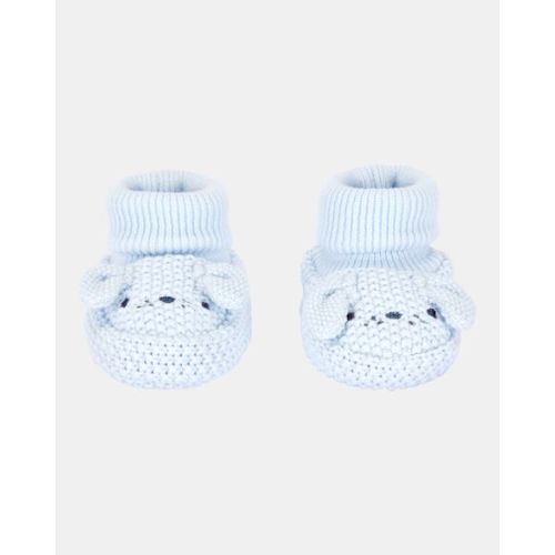 Baby Boy Puppy Crochet Booties - Blue - Carter's | Carter's