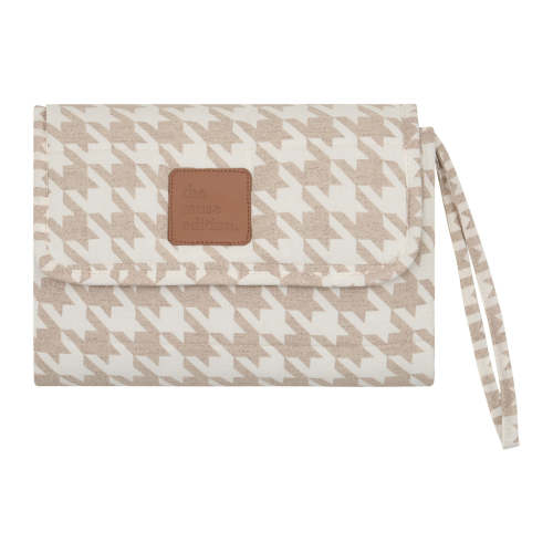 Houndstooth Linen Change Mat