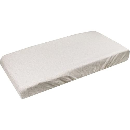 Copper Pearl Premium Knit Changing Pad Cover Soft, Stylish, and Universal Fit for All Standard Diaper Changing Pads, Trendy Design Changing Pad Covers, Oat