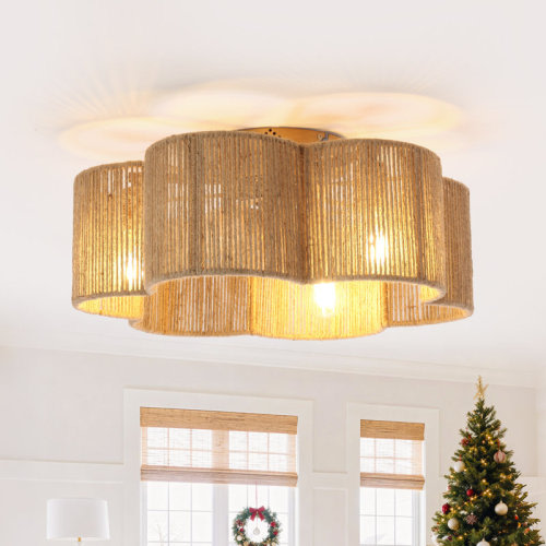 Everly Quinn 20.9" Boho Caged Ceiling Fan With Light Kit And Remote Control & Reviews | Wayfair