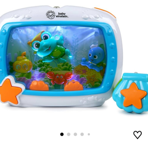 Baby Einstein Sea Dreams Soother Musical Crib Toy and Sound Machine, Newborn and up