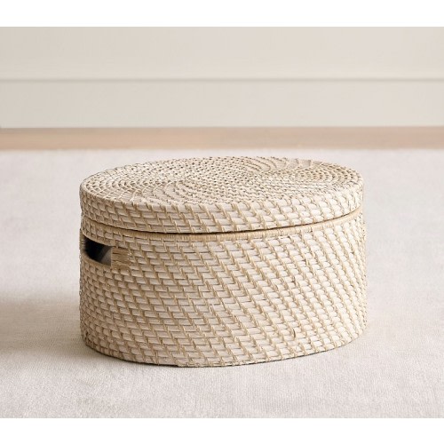 Quinn Oval Lidded Storage