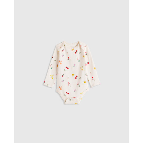 100% Organic Cotton Long Sleeve Bodysuit - Baby in Farmer's Market