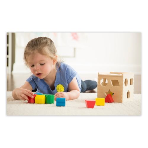 Melissa & Doug Shape Sorting Cube Classic Toy - Multi