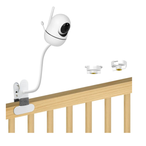 15.7 inch Flexible Baby Monitor Clip Mount for HelloBaby HB6560/HB6550/HB65/HB40/HB6339/HB66/HB6550Pro, ANMEATE SM935E, Baby Camera Mount Holder Stand with , Attach to Baby Crib Without Without Tools