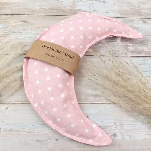 Cherry pit pillow moon baby, cotton heat pack, birth gift, grain pillow for children, stars, school cone contents, girl's gift