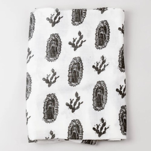 Our Lady of Guadalupe Muslin Swaddle Baby Blanket